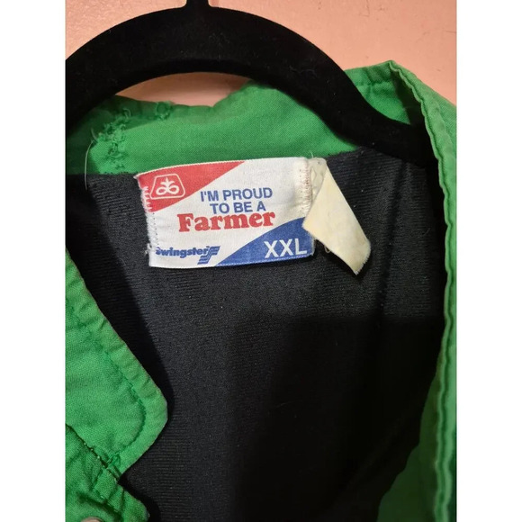 Vintage Swingster farmer jacket from the 90's size XXL‎ light weight green - Picture 2 of 4